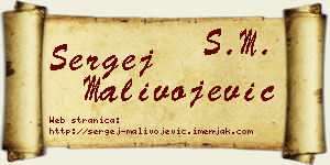 Sergej Malivojević vizit kartica